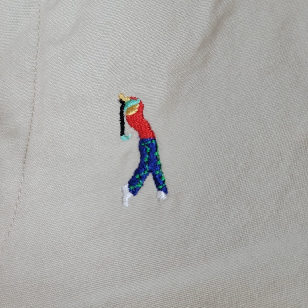 Castaway Nantucket Island Shorts Mens 40 Tan Embroidered Golfer Image Golf - Picture 3 of 11